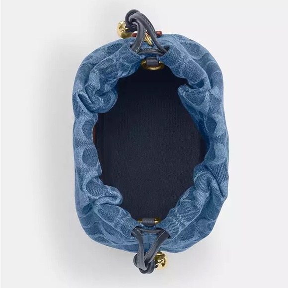 Coach Denim Faye Mini Drawstring Bag - Picture 7 of 7